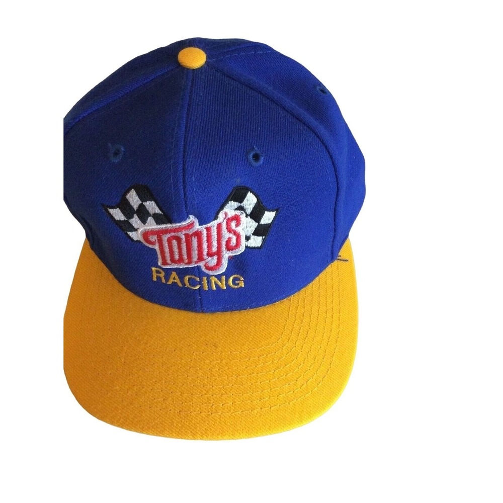 Blue Yellow‎ Trucker Hat Cap Tony's Racing